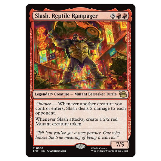 Magic The Gathering - Teenage Mutant Ninja Turtles - Slash, Reptile Rampager - 0108