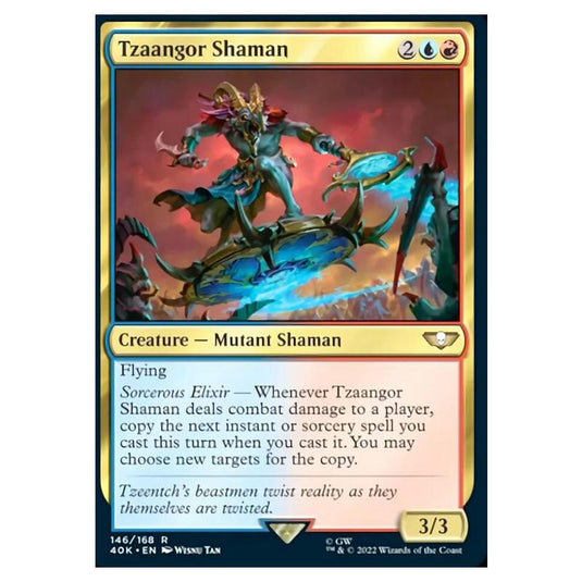 Magic The Gathering - Universes Beyond - Warhammer 40k - Tzaangor Shaman - 146/168