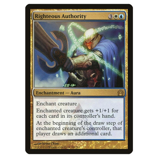 Magic The Gathering - Return To Ravnica - Righteous Authority - 189/274