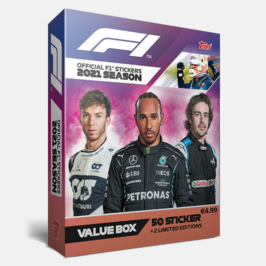 Formula 1 - Official 2021 Season - Value Box (50 Stickers + 2 Limited Editions)