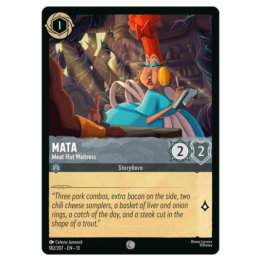 Lorcana - Attack of the Vine - Mata - Meat Hut Waitress (Common) - 182/207