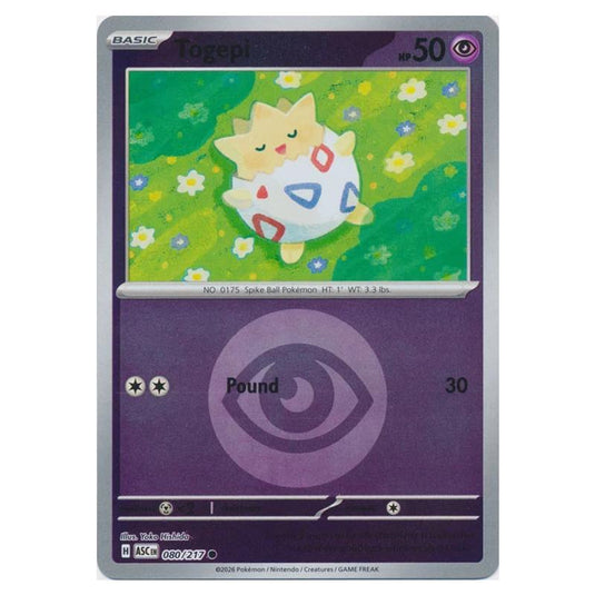 Pokemon - Mega Evolution - Ascended Heroes - Energy Reverse Holo - Togepi - 080/217