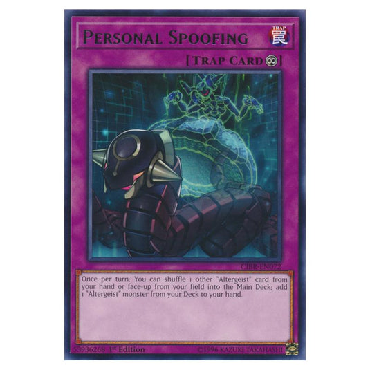 Yu-Gi-Oh! - Circuit Break - Personal Spoofing (Rare) CIBR-EN072