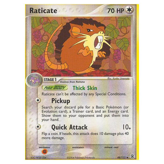 Pokemon - EX Series - FireRed & LeafGreen - Raticate - 48/112