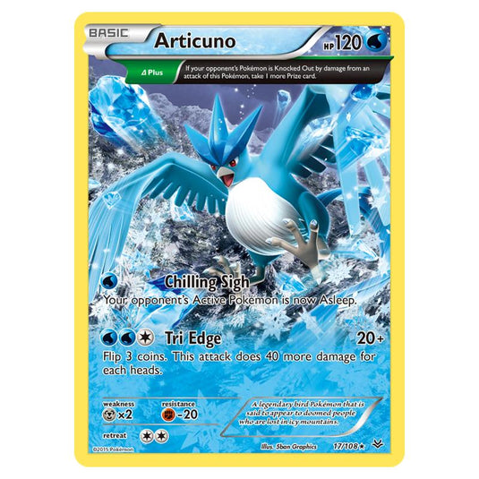 Pokemon - XY - Roaring Skies - Articuno - 17/108 (Reverse Holo)