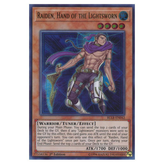 Yu-Gi-Oh! - Battles of Legend - Light's Revenge - Raiden, Hand of the Lightsworn (Ultra Rare) BLLR-EN042