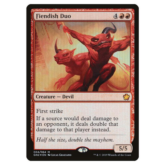 Magic The Gathering - Game Night 2019 - Fiendish Duo - 4 (Foil)