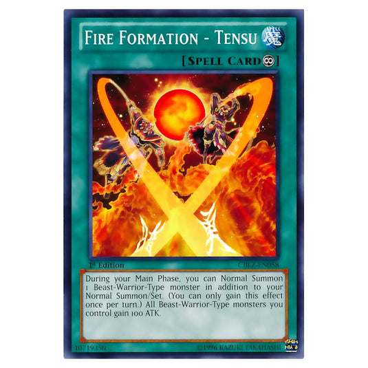 Yu-Gi-Oh! - Cosmo Blazer - Fire Formation - Tensu (Common) CBLZ-EN058
