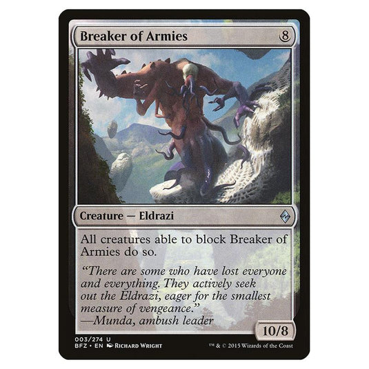 Magic The Gathering - Battle For Zendikar - Breaker Of Armies - 3/274
