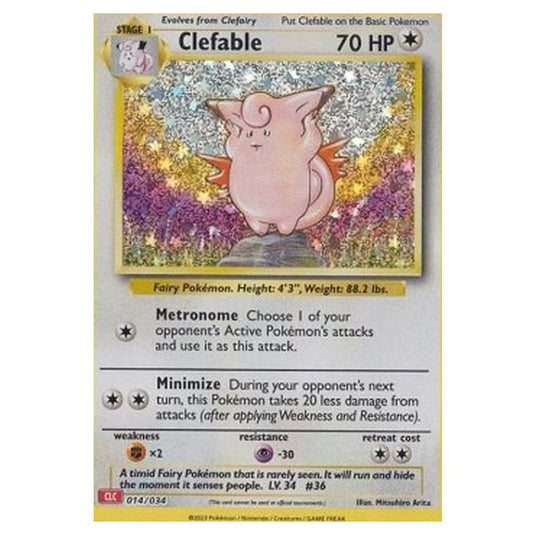 Pokemon - Pokémon Trading Card Game Classic - Charizard & Ho-Oh ex Deck - Clefable 014