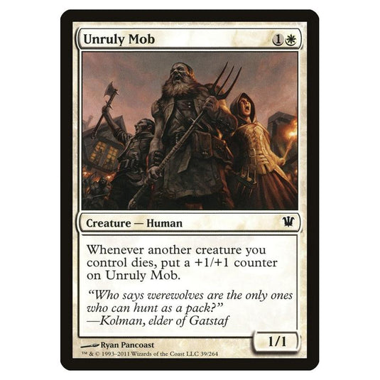 Magic the Gathering - Innistrad - Unruly Mob - 39/264
