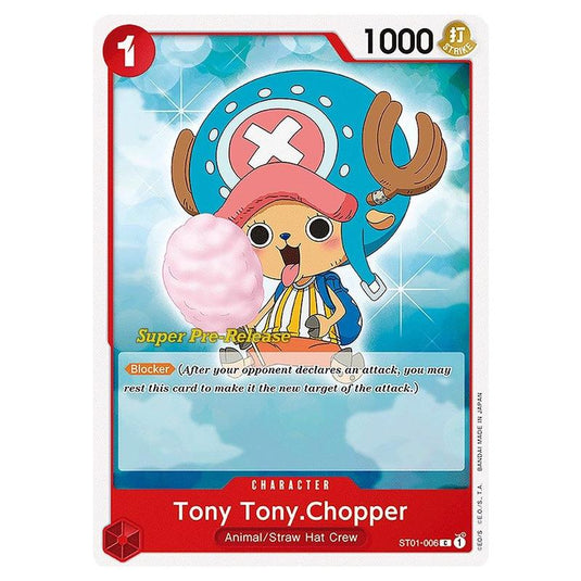 One Piece - ST-01: Starter Deck - Straw Hat Crew - Super Pre-Release - Tony Tony.Chopper - ST01-006p