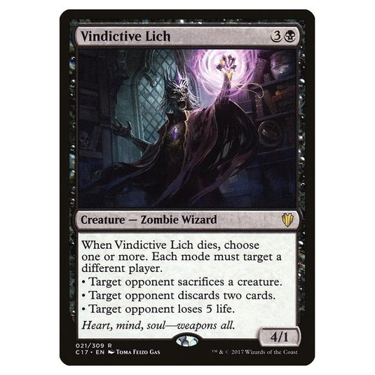 Magic the Gathering - Commander 2017 - Vindictive Lich - 21