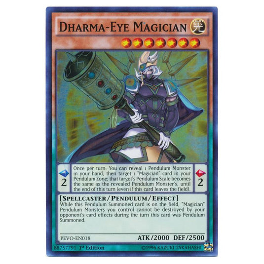 Yu-Gi-Oh! - Pendulum Evolution - Dharma-Eye Magician (Super Rare) PEVO-EN018