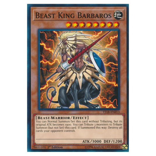 Yu-Gi-Oh! - Starter Deck - Codebreaker - Beast King Barbaros (Common) YS18-EN013