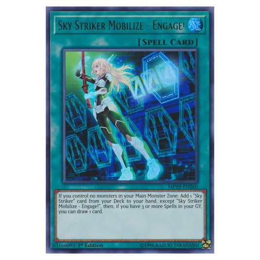 Yu-Gi-Oh! - 2019 Gold Sarcophagus Tin Mega Pack - Sky Striker Mobilize - Engage! (Ultra Rare) MP19-EN260