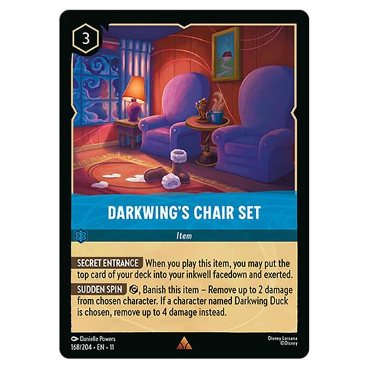 Lorcana - Winterspell - Darkwing's Chair Set (Rare) - 168/204