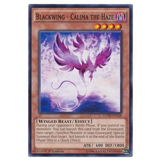 Yu-Gi-Oh! - Legendary Collection 5D's Mega Pack - Blackwing - Calima the Haze (Common) LC5D-EN128