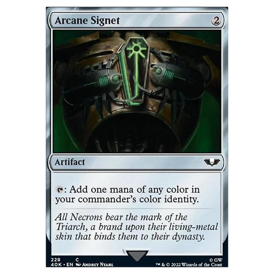 Magic The Gathering - Universes Beyond - Warhammer 40k - Arcane Signet - 228/168