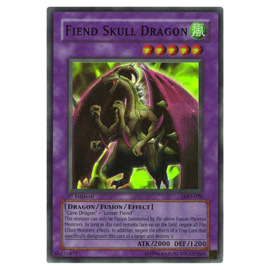Yu-Gi-Oh! - Legacy of Darkness - Fiend Skull Dragon (Super Rare) LOD-039