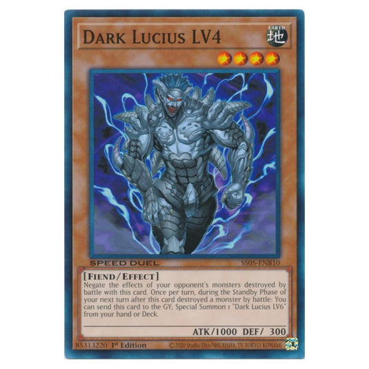 Yu-Gi-Oh! - Speed Duel Starter Decks - Twisted Nightmares - Dark Lucius LV4 (Common) SS05-ENB10