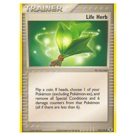 Pokemon - EX Series - FireRed & LeafGreen - Life Herb - 93/112