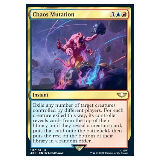 Magic The Gathering - Universes Beyond - Warhammer 40k - Chaos Mutation - 111/168