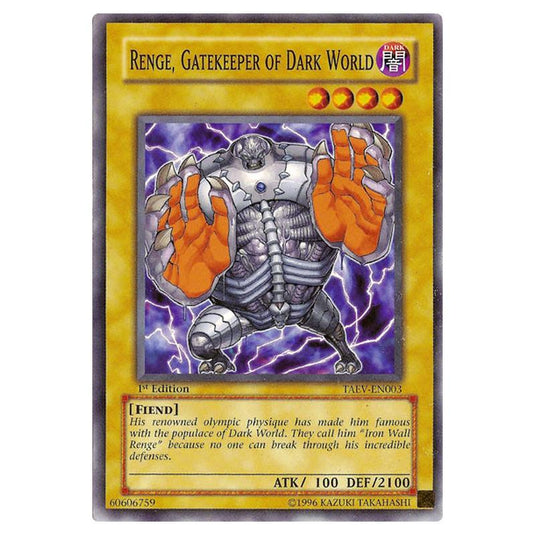 Yu-Gi-Oh! - Tactical Evolution - Renge, Gatekeeper of Dark World (Common) TAEV-EN003