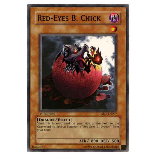 Yu-Gi-Oh! - Structure Deck - Dragon\\'s Roar - Black Dragon\\'s Chick (Common) SD1-EN007