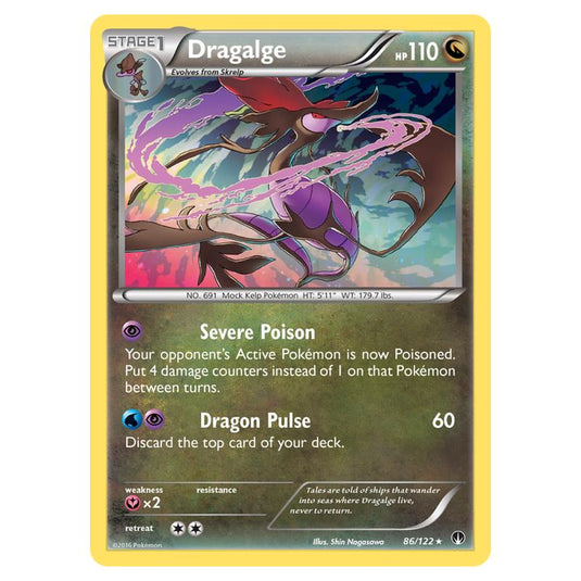 Pokemon - XY - Breakpoint - Dragalge - 86/122 (Reverse Holo)