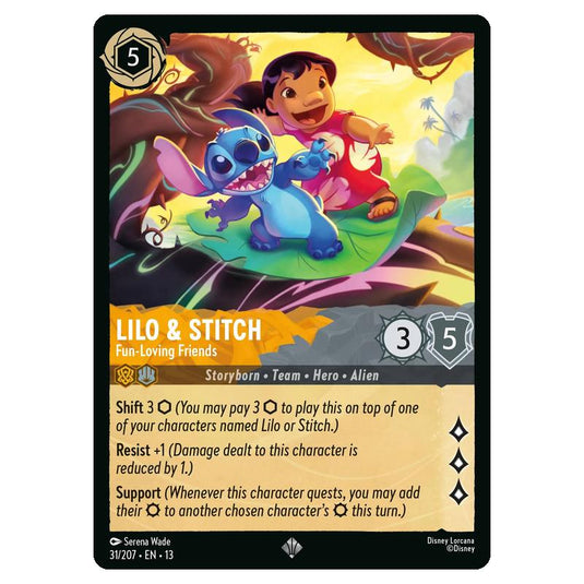 Lorcana - Attack of the Vine - Lilo & Stitch - Fun-Loving Friends (Super Rare) - 31/207