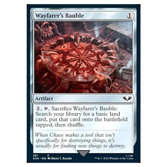 Magic The Gathering - Universes Beyond - Warhammer 40k - Wayfarer's Bauble - 261/168