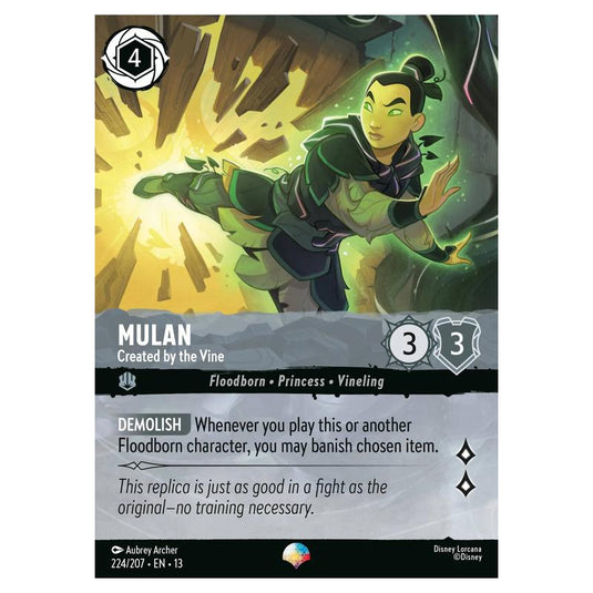 Lorcana - Attack of the Vine! - Mulan - Created by the Vine (Epic) - 224/207