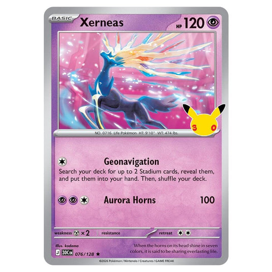 Pokemon - 30th Celebration - Xerneas - 076/128