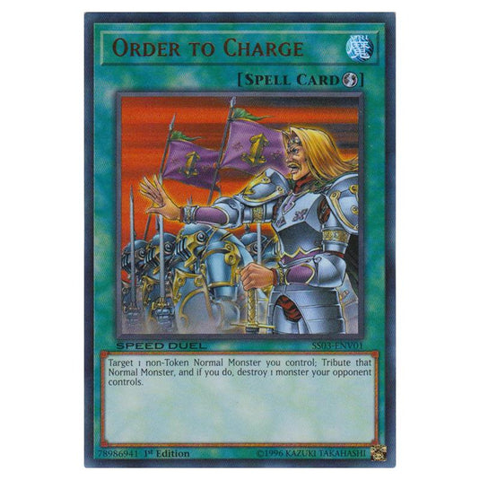 Yu-Gi-Oh! - Speed Duel Starter Decks - Ultimate Predators - Order to Charge (Ultra Rare) SS03-ENV01