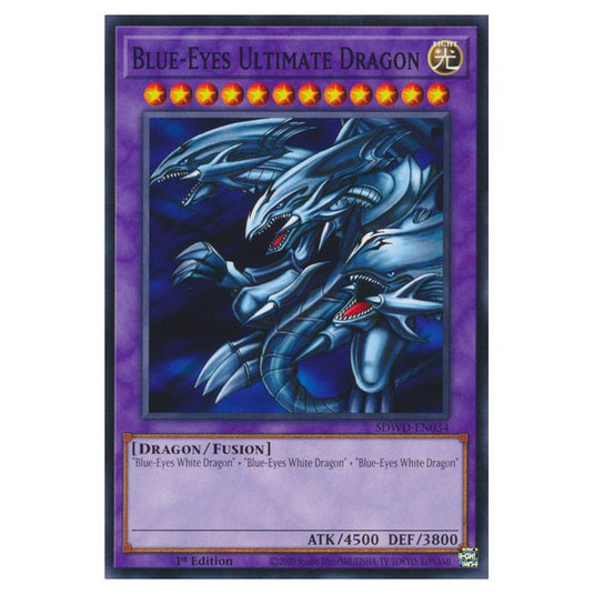 Yu-Gi-Oh! - Structure Deck - Blue-Eyes White Destiny - Blue-Eyes Ultimate Dragon (Common) SDWD-EN034