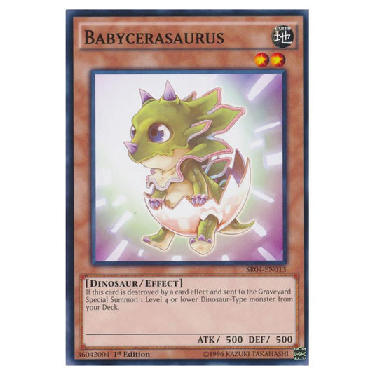 Yu-Gi-Oh! - Dinosmasher\'s Fury Structure Deck - Babycerasaurus (Common) SR04-EN013