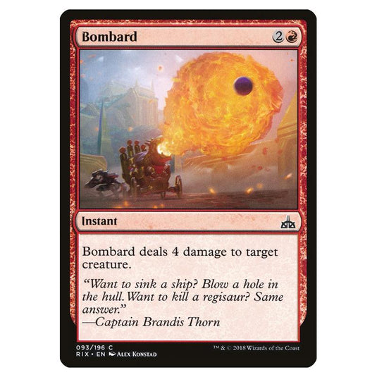 Magic The Gathering - Rivals Of Ixalan - Bombard - 93/196