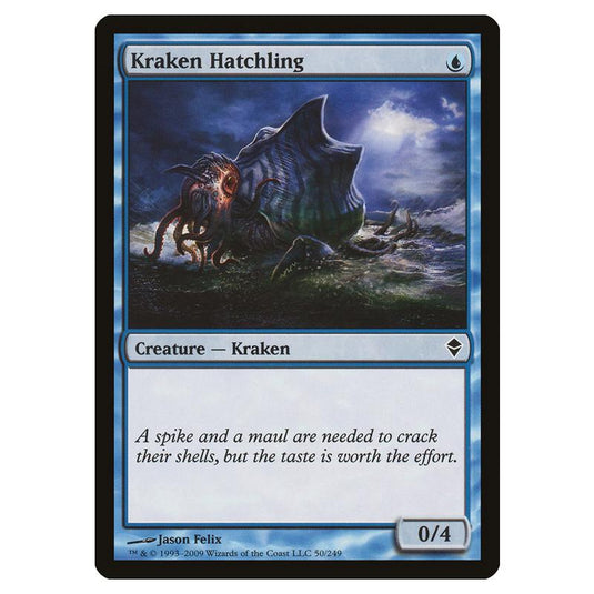 Magic The Gathering - Zendikar - Kraken Hatchling - 50/249 (Foil)