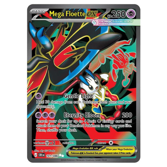 Pokemon - Mega Evolution - Chaos Rising - Mega Floette ex - 101/086