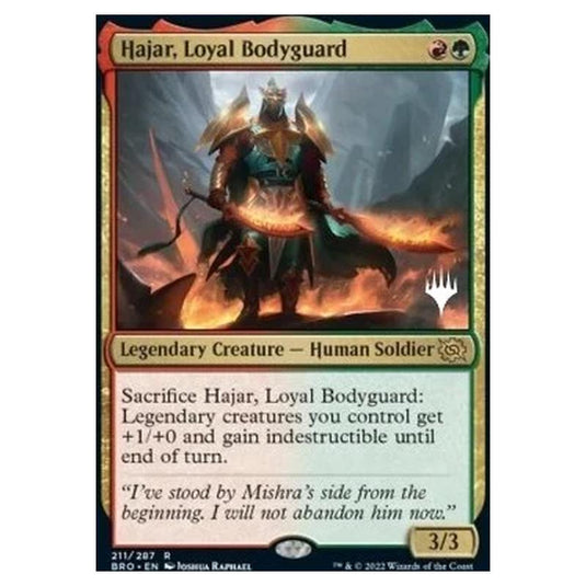 Magic The Gathering - The Brothers' War Promos - Hajar, Loyal Bodyguard - 211/287