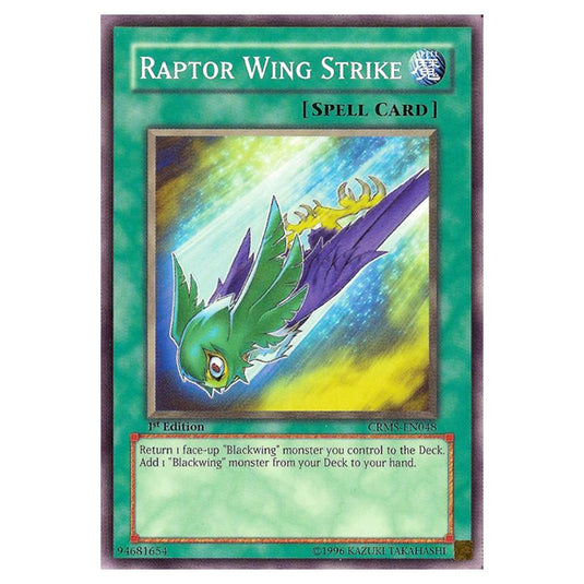 Yu-Gi-Oh! - Crimson Crisis - Raptor Wing Strike (Common) CRMS-EN048