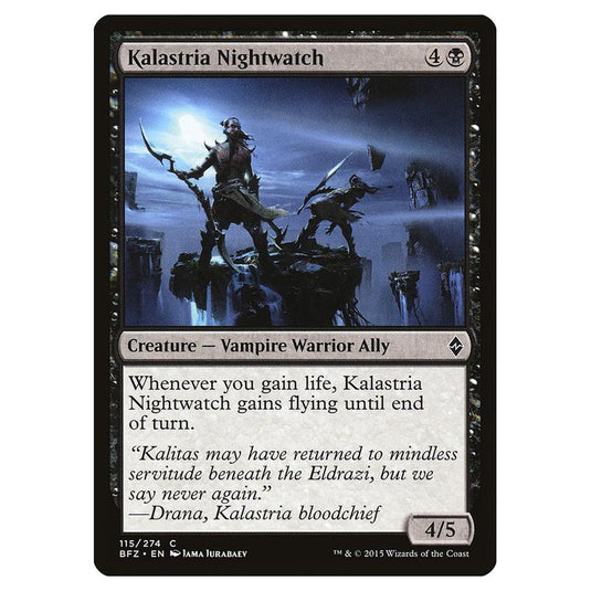 Magic The Gathering - Battle For Zendikar - Kalastria Nightwatch - 115/274 (Foil)