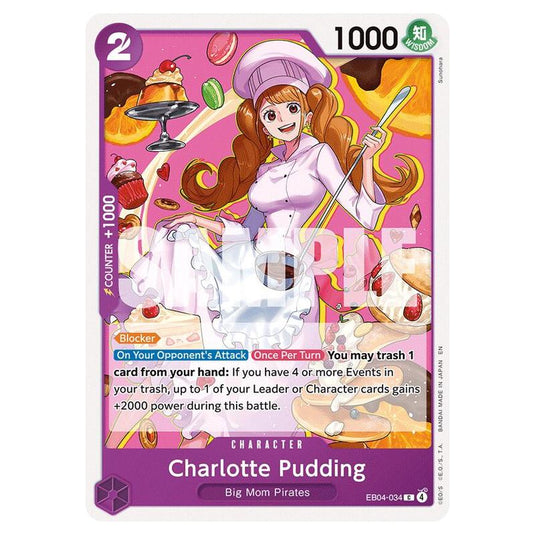 One Piece - OP14 - The Azure Sea's Seven - Charlotte Pudding - EB04-034