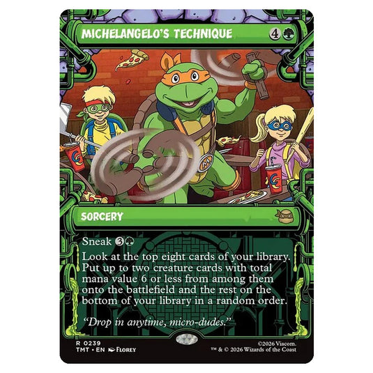 Magic The Gathering - Teenage Mutant Ninja Turtles - Michelangelo's Technique - 0239