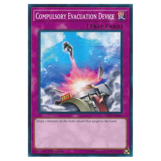 Yu-Gi-Oh! - Starter Deck - Codebreaker - Compulsory Evacuation Device (Common) YS18-EN040