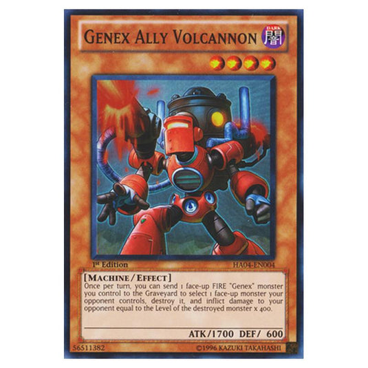 Yu-Gi-Oh! - Hidden Arsenal 4 - Trishula's Triumph - Genex Ally Volcannon (Super Rare) HA04-EN004