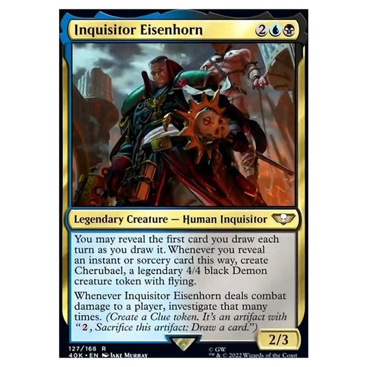 Magic The Gathering - Universes Beyond - Warhammer 40k - Inquisitor Eisenhorn - 127/168
