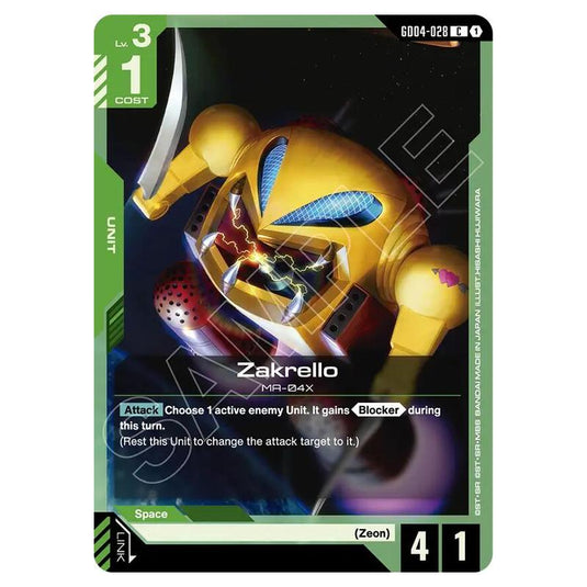 Gundam Card Game - GD-04: Phantom Aria - Zakrello (C) - GD04-028