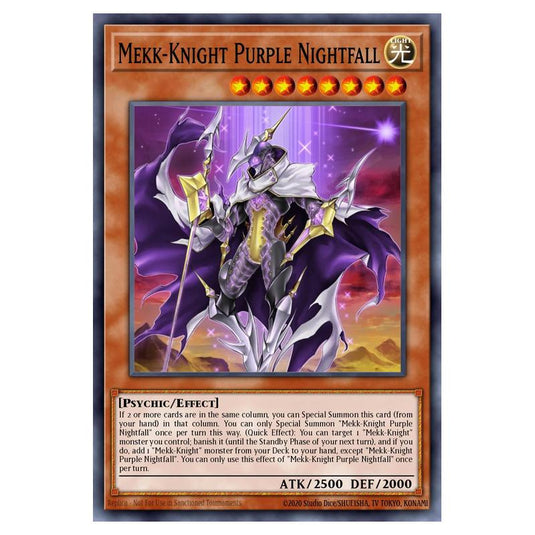 Yu-Gi-Oh! - Structure Deck - Beware of Traptrix - Mekk-Knight Purple Nightfall (Common) SDBT-EN017